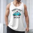 Father Son Daughter Daddy's Best Backup Father's Day Toddler Men Tank Top