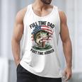 Fishing 4th July Full Time Dad Part Time Hooker On-Back Men Tank Top