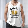 Garage Drinker Team Member Day Drinking Dad Beer Garage Men Tank Top
