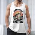 Id Rather Be Fishing Largemouth Bass Fish Dad Jokes Men Tank Top Id Rather Be Fishing Largemouth Bass Fish Dad Jokes Men Tank Top