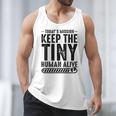 New Dad Est Keep Tiny Human Alive First Time Father's Day Men Tank Top
