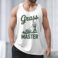 Push Lawn Mower Legend Grass Master Dad Mowing Men Tank Top
