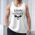 A Reader Without Their Book Is A Tragedy Dragon Rider Men Tank Top