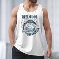 Reel Cool Grandpa Fishing Dad Father's Day Fisherman Men Tank Top