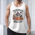 Salem WItch Book Club Halloween Raccoon Witch Reading Book Men Tank Top