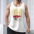 Wake Up Smarter Librarian Book Stack Premium Tri-Blend Men Tank Top