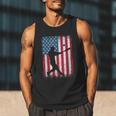 American Flag Vintage Baseball Flag Dad Mom Tee T-Shirt Men Tank Top