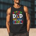 Autism Dad Puzzle Ribbon Proud Son Hero Autism Awareness Men Tank Top