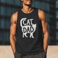 Best Cat Dad Fathers Day Men Kitty Daddy Papa Christmas Meow Men Tank Top