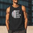 Best Dad Coach Ever Baseball For Sport Lovers Men Tank Top