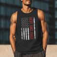 Best Dad Ever US American Flag Gift For Father's Day Short Sleeve Men Tank Top