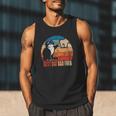 Cat Loving Daddy Fathers Day Mens None Best Cat Dad Ever Paw Fist Bump Fathers Day TeeShirt Small US Men Tank Top