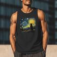 Cat Starry Night Van Gogh Cat For Cat Lover Cat Mom Cat Dad Men Tank Top