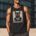 Catnip Made Me Do It Mugshot For Cat Lover Cat Mom Cat Dad Men Tank Top