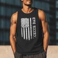 Cheer Dad Cheerleading American Flag Fathers Day Cheerleader Men Tank Top