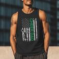 Cheer Dad Flag Green Cheerleading Men Tank Top