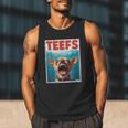 Chihuahua Teefs Top Teeth Chi Jowls Paws Dog Mom Dad Men Tank Top