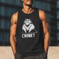 Chonk Fat And Hairy Cat Cats Kittens Dad Graphic Mom Funny Men Tank Top
