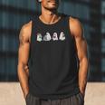 Cute Ghosts Reading Books Lover Spooky Season Halloween Men Tank Top