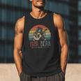 Cute Papa Bear Vintage Father's Day Retro Dad Guitar Men Tank Top