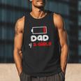 Dad Of 2 Girls Low Battery Daddy Of Two Girls Father Men Tank Top