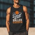 Dad Of The Baller Birthday Boy Basketball Themed Party Men Tank Top