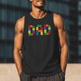 Dad Of The Birthday Boy Building Blocks Bricks Builder Men Tank Top