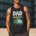 Dad Of The Birthday Boy Garbage Truck Birthday Party Men Tank Top