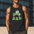 Dad Of The Birthday Boy Tractor Farm Trucks Family Party Men Tank Top