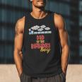 Dad Birthday Boy Train I'm 2 Two Yr Old Chugga Engine Men Tank Top