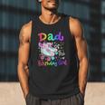 Dad Of The Birthday Girl Skater Roller Skate Family Party Men Tank Top