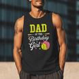 Dad Of The Birthday Girl Softball Player Theme B-Day Daddy Men Tank Top