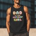 Dad Of The Birthday Girl Sweet Donut Birthday Family Men Tank Top