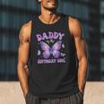 Dad Of The Birthday Girl Tie Dye Butterfly Birthday Family Men Tank Top