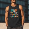 Dad Of The Birthday Twins Boys Girls Party Retro Bday Men Tank Top