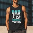 Dad Of The Birthday Twins Celebrate Cute Twin Father Daddy Men Tank Top