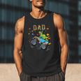 Dad Building Blocks Monster Truck Dinosaur Birthday Men Tank Top