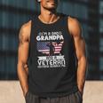 Dad Grandpa Veteran Nothing Scares Patriotic Veterans Day Men Tank Top