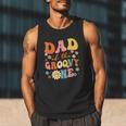 Dad Of The Groovy One 1st Birthday Pregnancy Announcement Men Tank Top