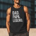 Dad Papa Legend Vintage Distressed Bold Papa Graphic Men Tank Top Dad Papa Legend Vintage Distressed Bold Papa Graphic Men Tank Top