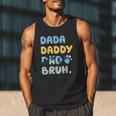 Dada Daddy Dad Bruh Fathers Day Blue Dog Men Tank Top