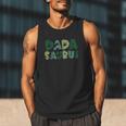 Dada Saurus Dad Dinosaur Three Rex Birthday Boy Girl Family Men Tank Top