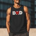 Disney Mickey And Friends Dad Mickey Distressed Text Logo Men Tank Top