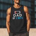 Father's Day Tee Dad Of 2 Boys Man Idea Men Tank Top
