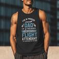 Flight Attendant Shirt For Dad Father Flight Attendant Men Tank Top