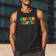 Gamer Aunt Super Auntie Gaming Matching Dad & Mom Kids Men Tank Top