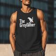 The Greyfather African Grey Parrot Lovers Bird's Dad Men Tank Top
