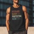 Husband Daddy Protector Hero For Dad Father's Day Men Tank Top Husband Daddy Protector Hero For Dad Father's Day Men Tank Top