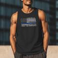 Husband Daddy Protector Hero Police Officer Father Dad Men Tank Top