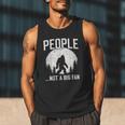 Introvert Bigfoot People Not A Big Fan Dad Joke Men Tank Top
